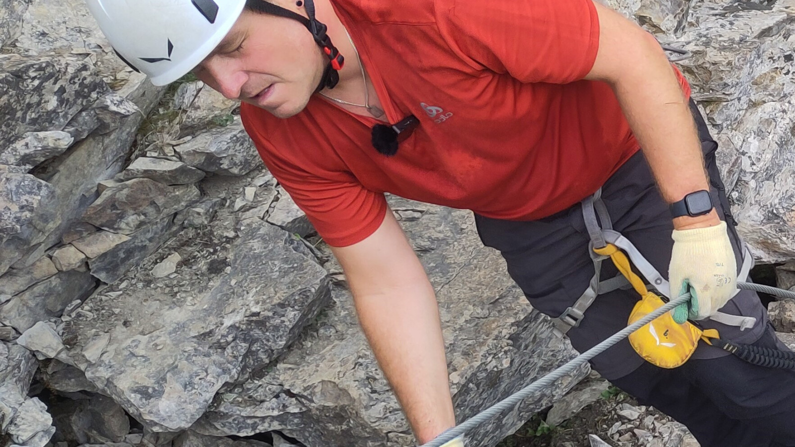 Mit einer Sehbehinderung am Klettersteig