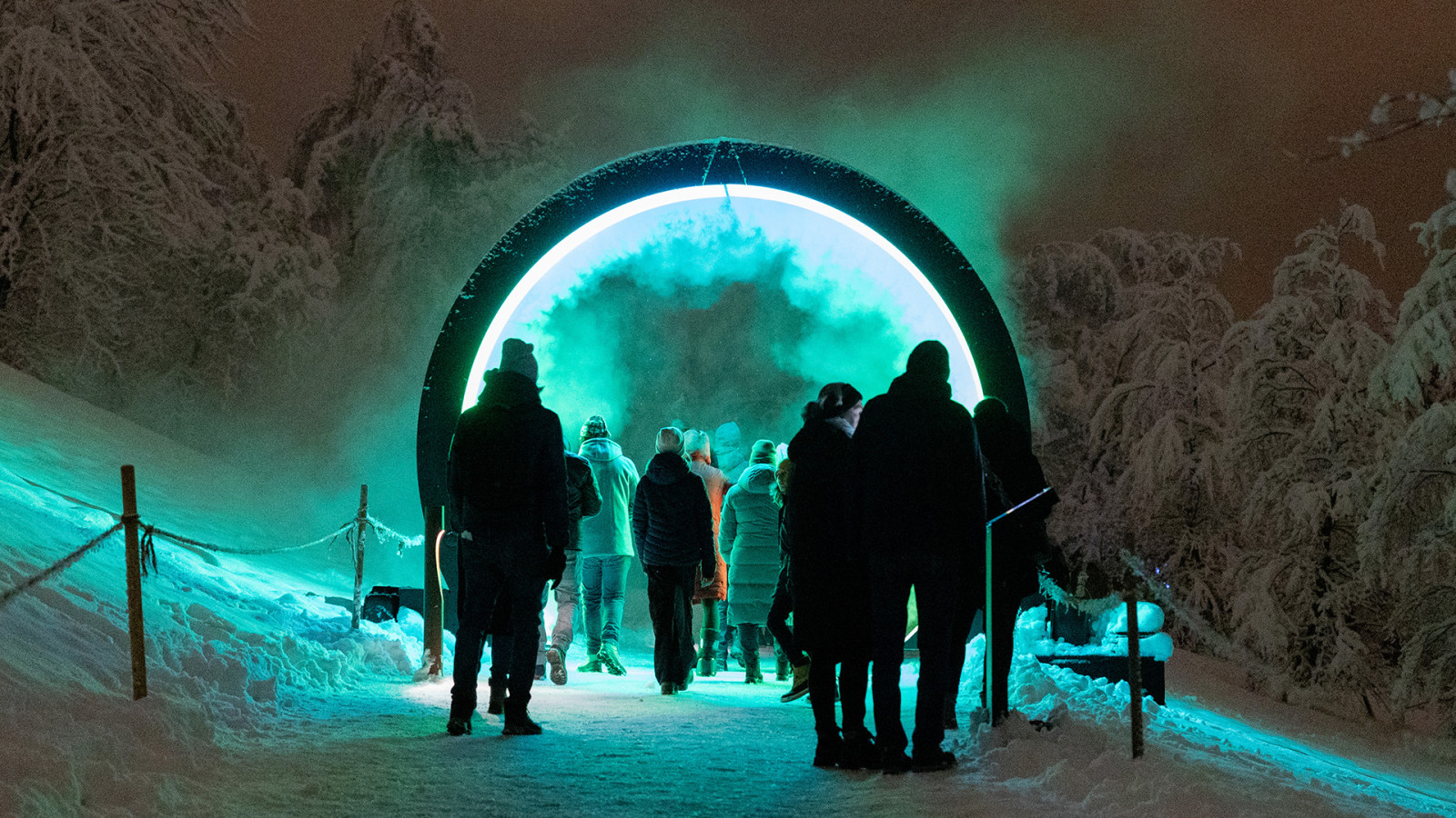 Audiodeskriptionen zur Lichtkunst im Zauberpark 2025